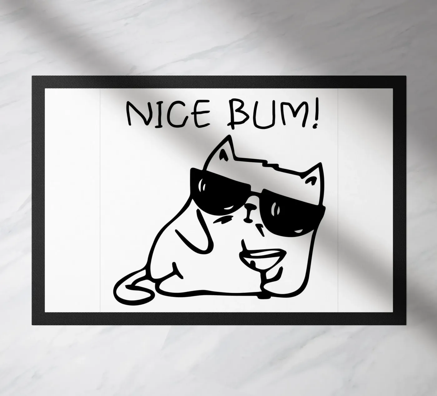 NICE BUM! deurmat van LisaArtes