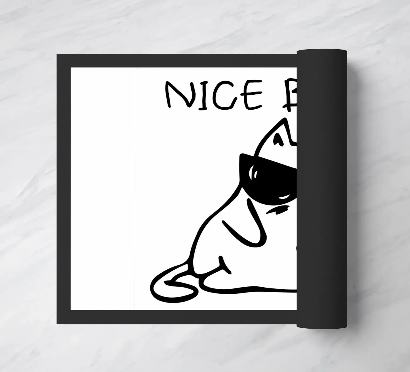 NICE BUM! deurmat van LisaArtes