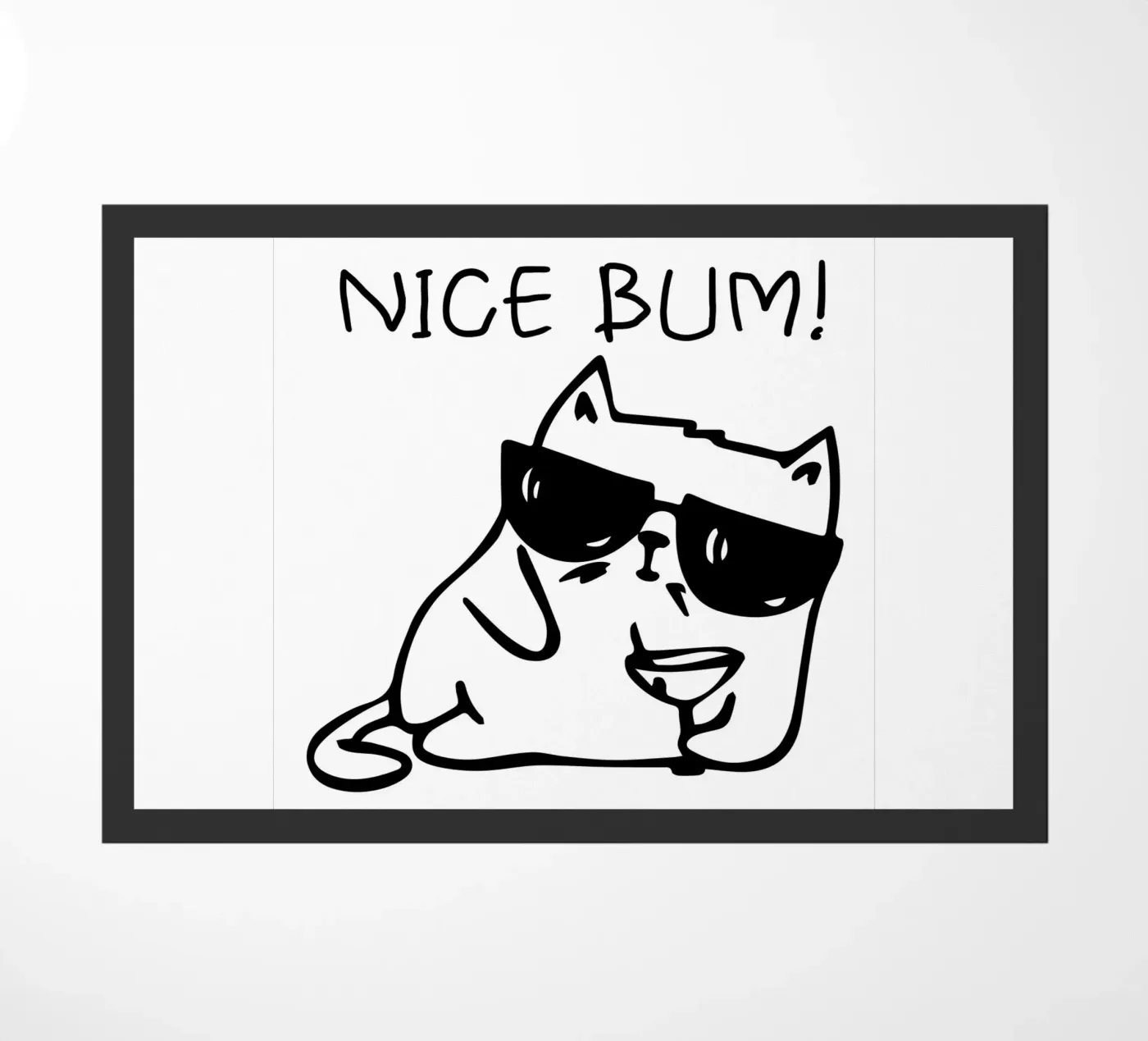 NICE BUM! deurmat van LisaArtes