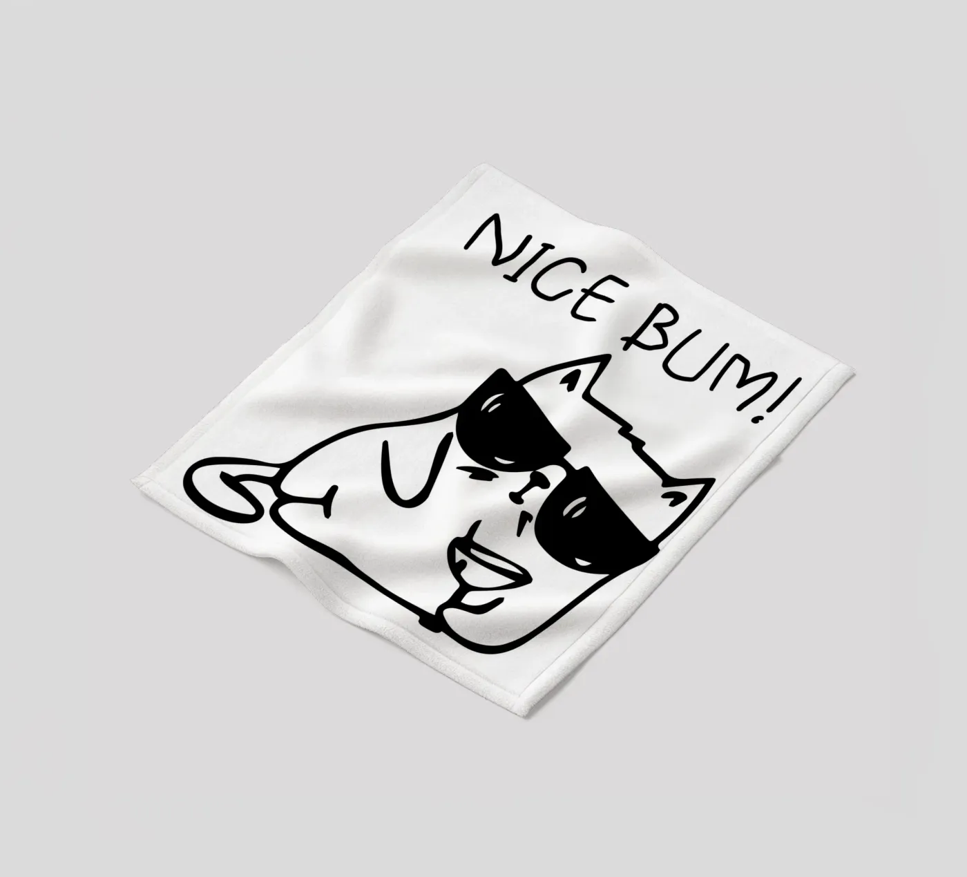 NICE BUM! fleecedeken van LisaArtes