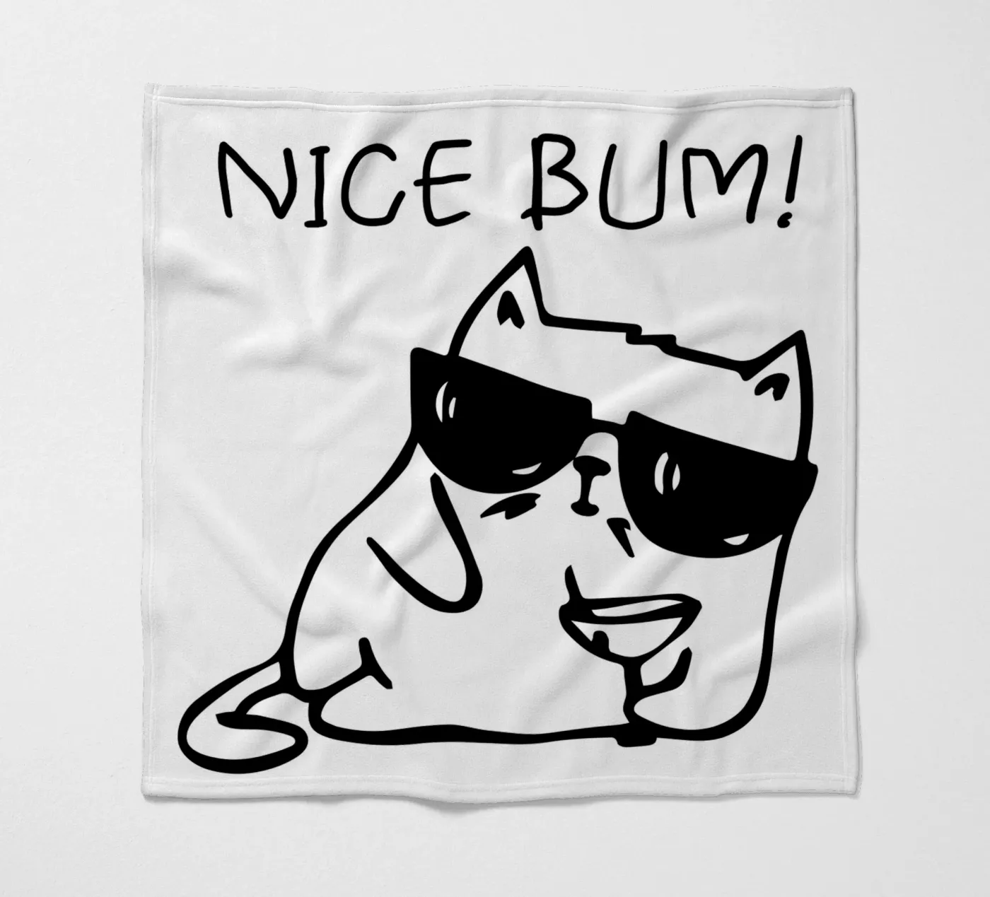 NICE BUM! fleecedeken van LisaArtes