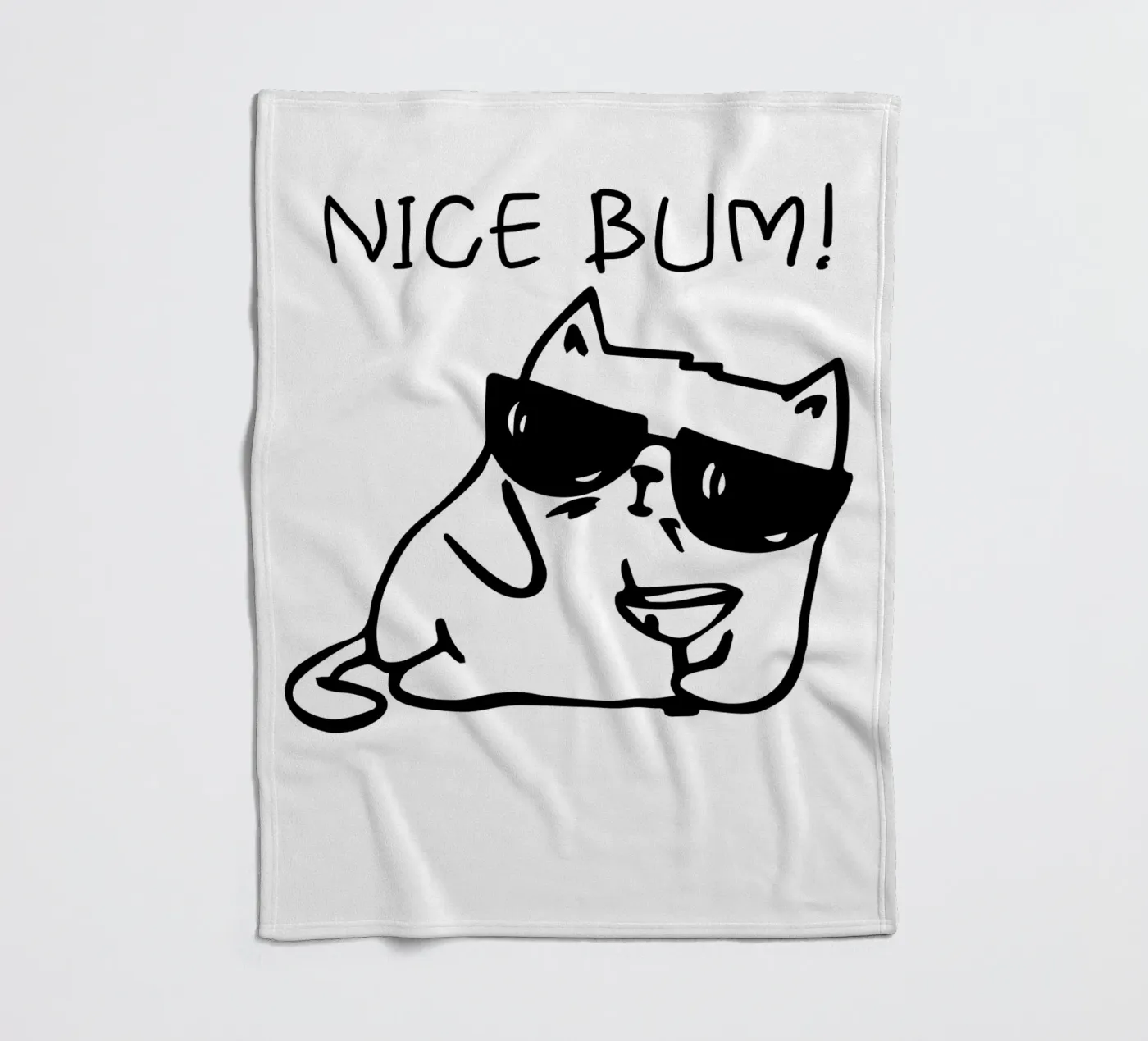 NICE BUM! fleecedeken van LisaArtes