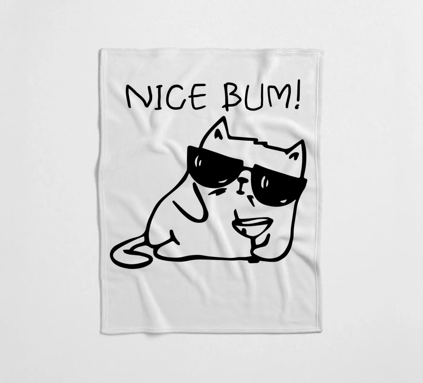 NICE BUM! fleecedeken van LisaArtes