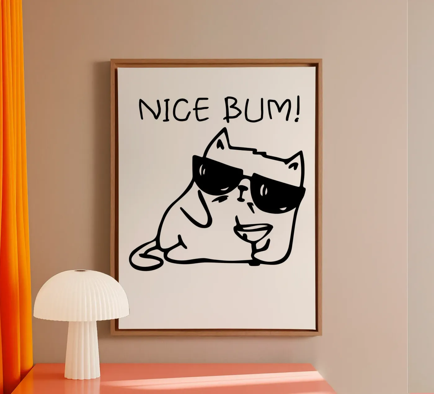 NICE BUM! tela da LisaArtes