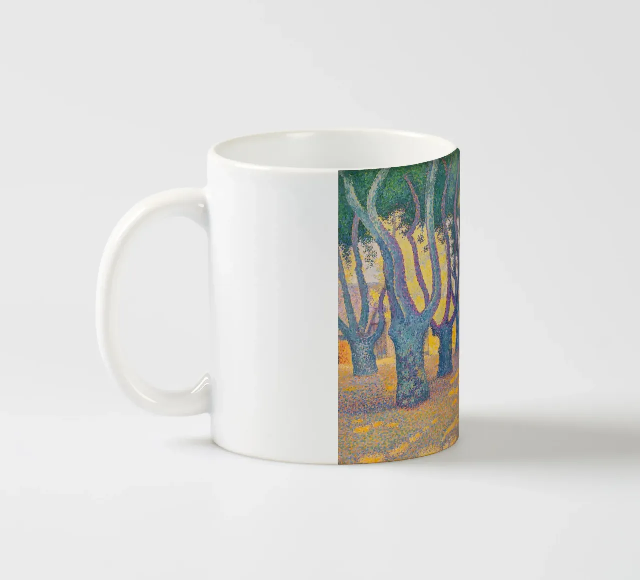 Paul Signac - Place des Lices, St. Tropez (1893) tazza in ceramica da Timeless Artworks