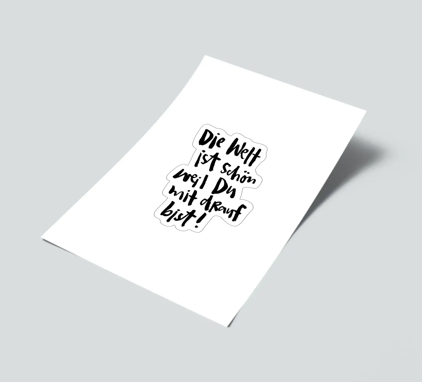 Die Welt sticker sheet by Brushmeetspaper