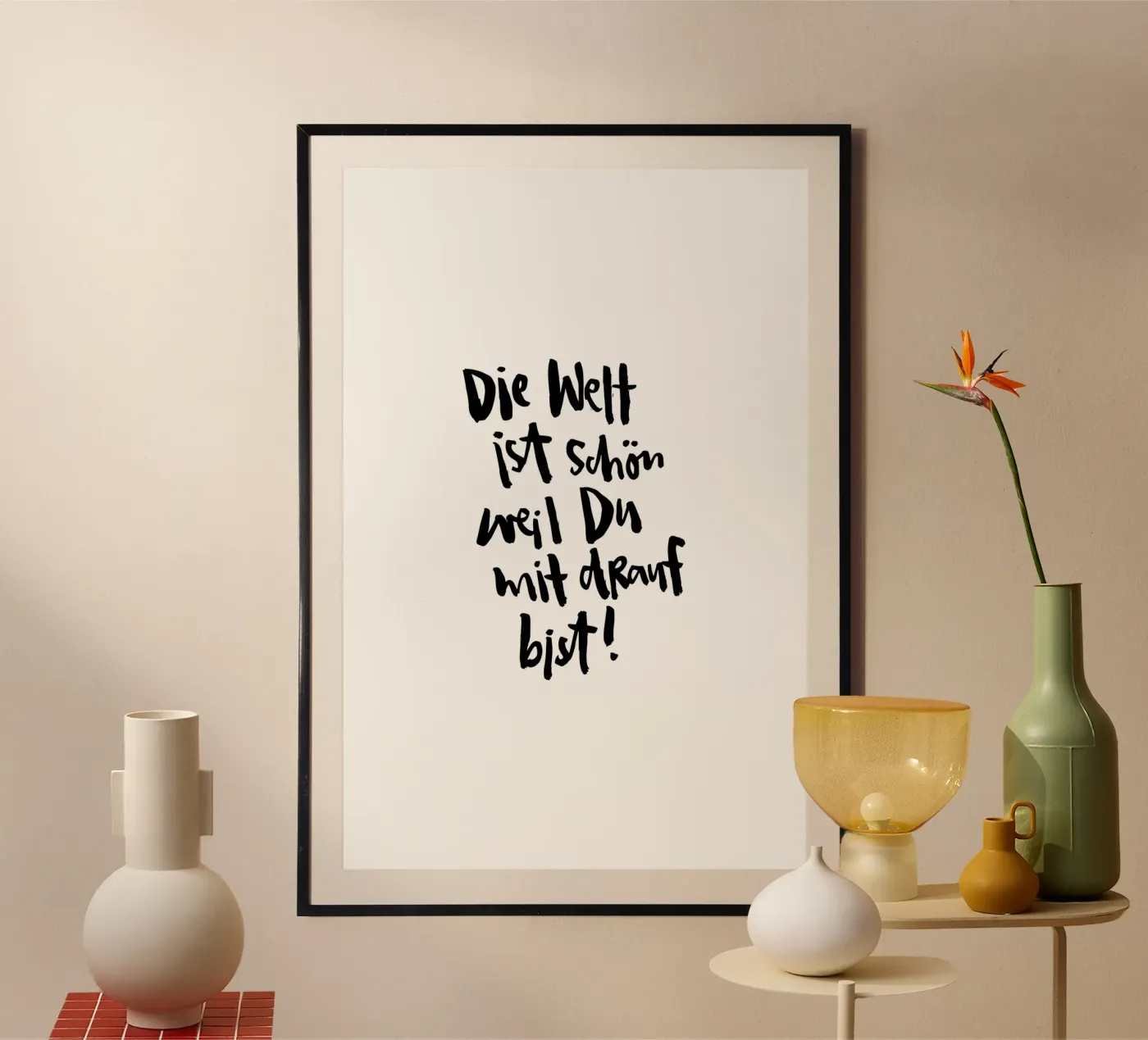 Die Welt poster van Brushmeetspaper