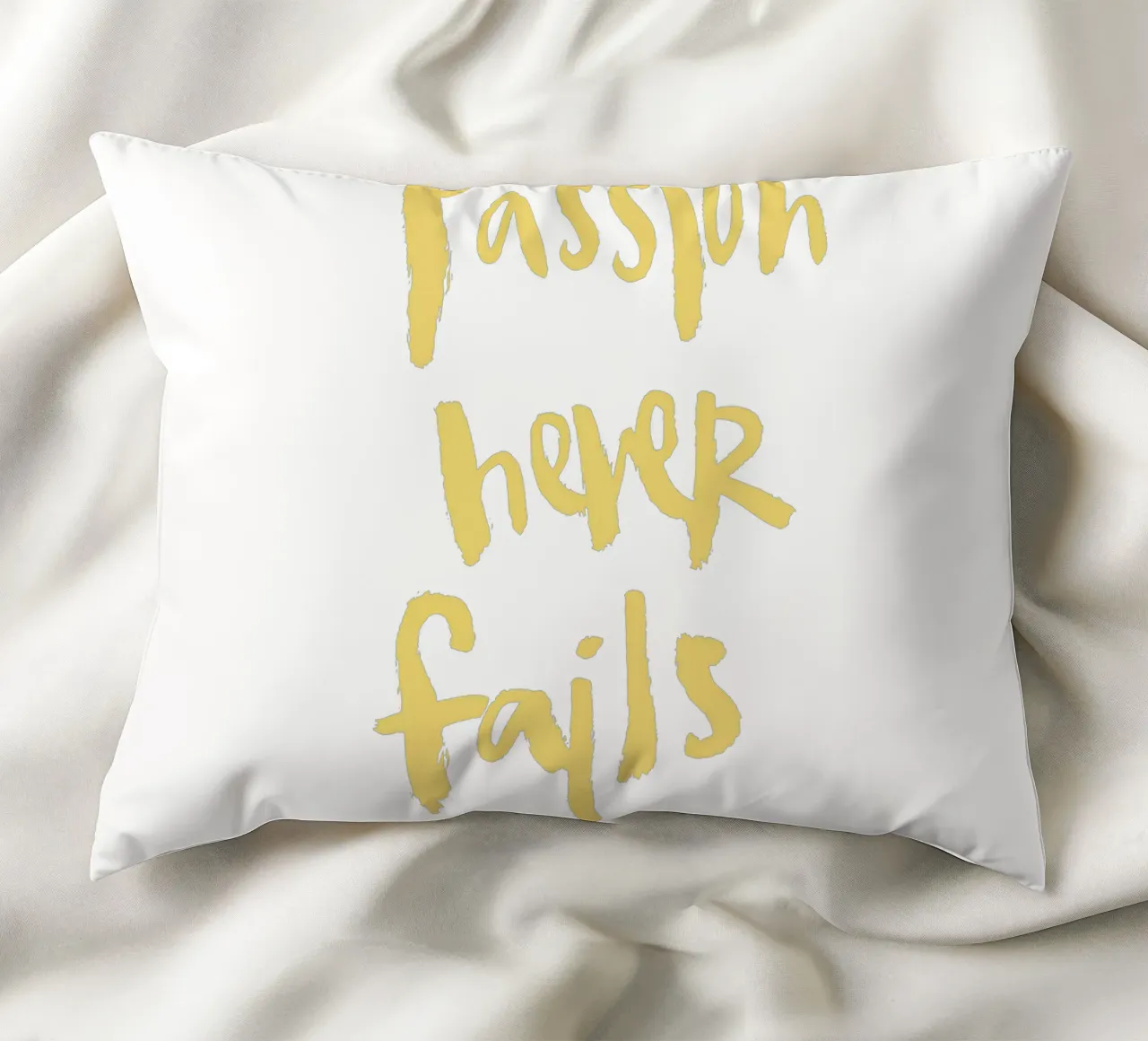 Passion Never Fails cuscino da Brushmeetspaper