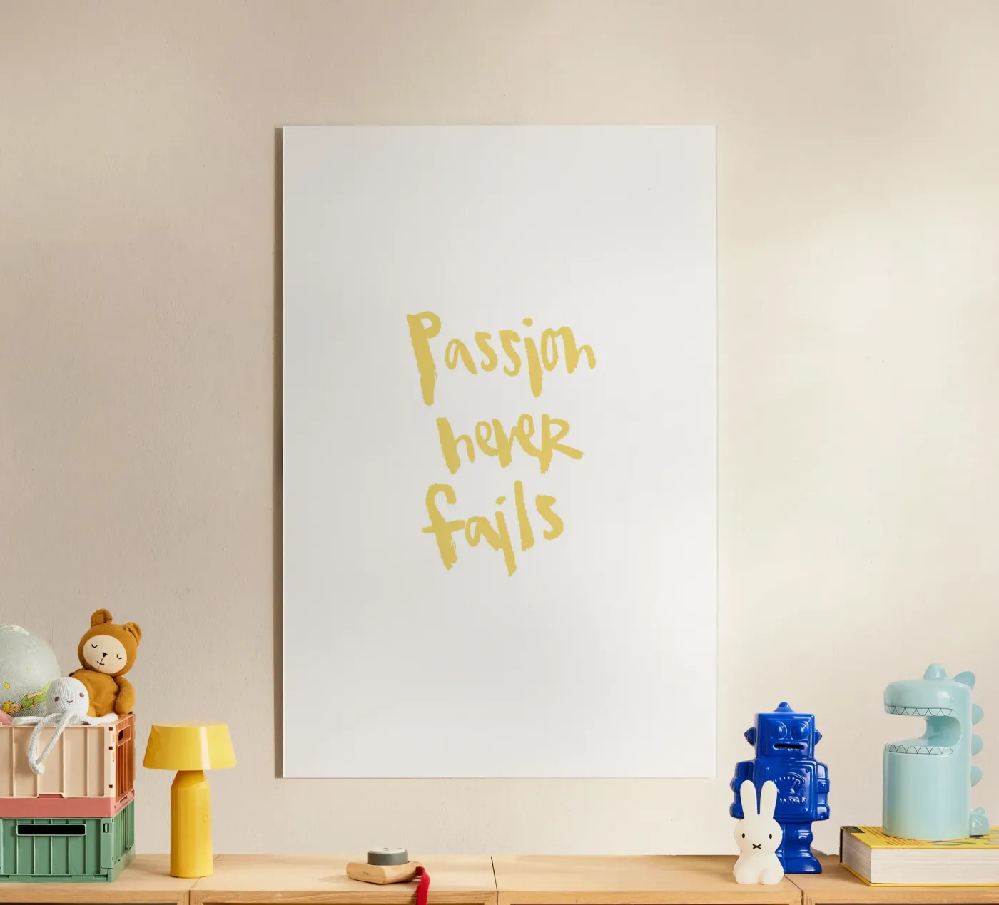 Passion Never Fails Acryl-Glas von Brushmeetspaper