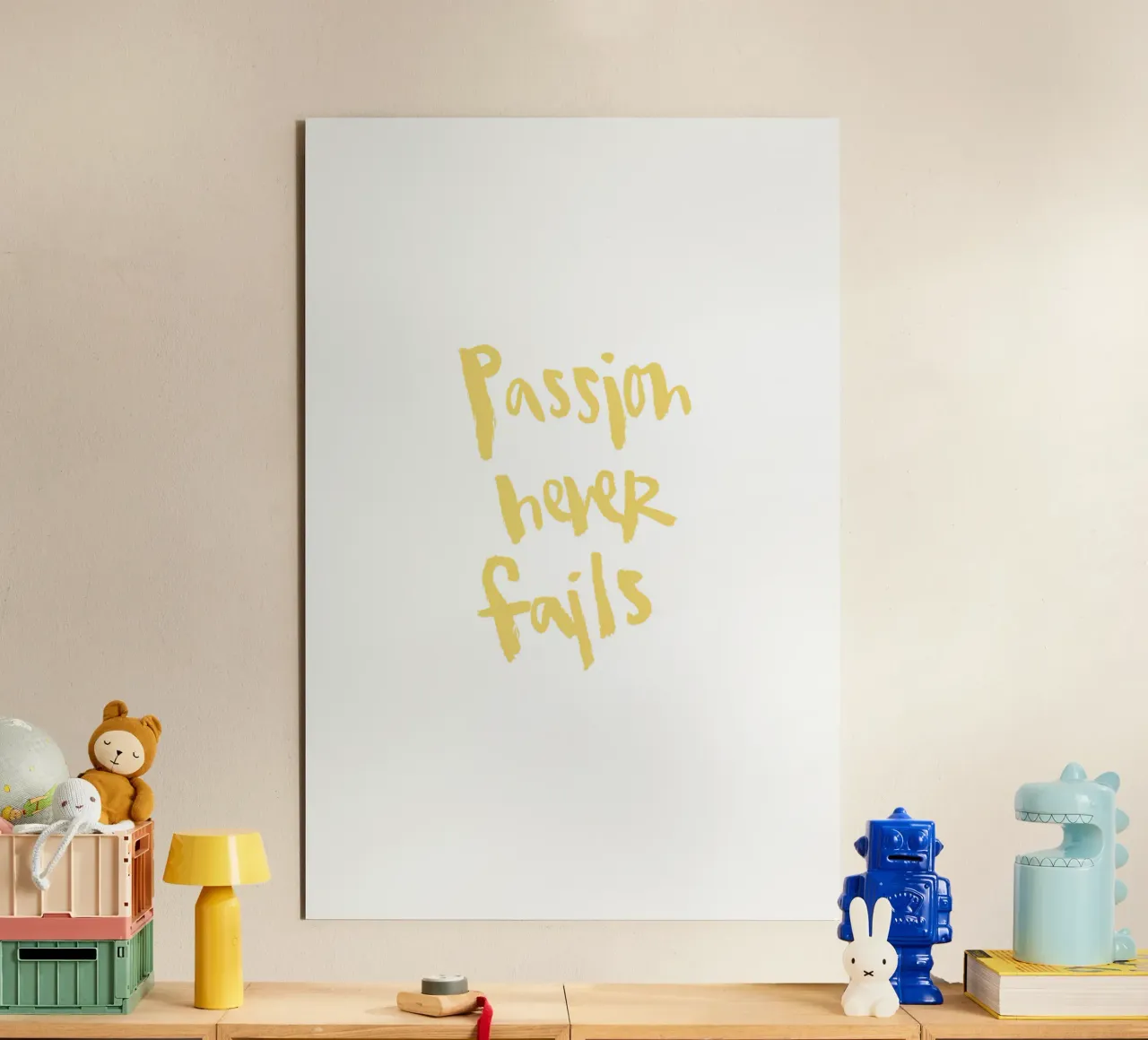 Passion Never Fails alluminio dibond da Brushmeetspaper