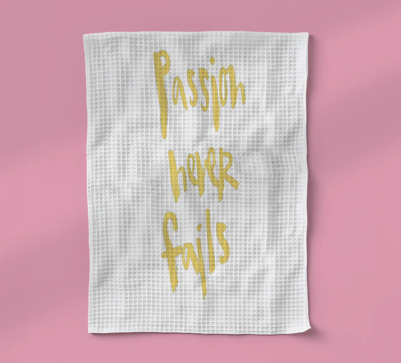 Passion Never Fails canovaccio da cucina da Brushmeetspaper