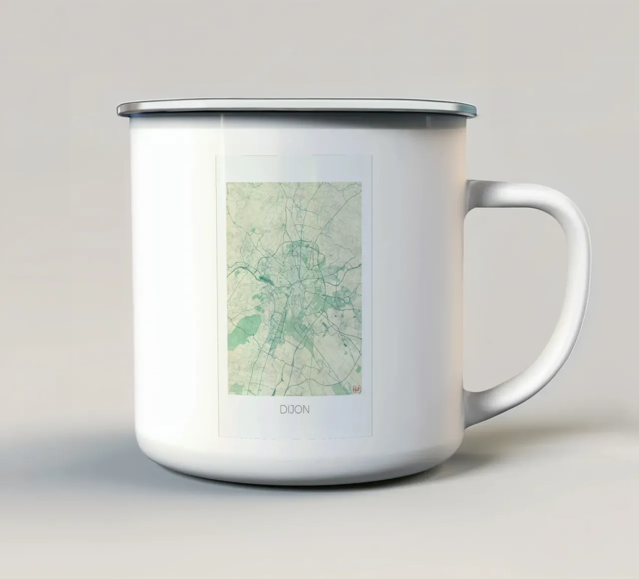 Dijon Vintage tazza in smalto da Hubert Roguski