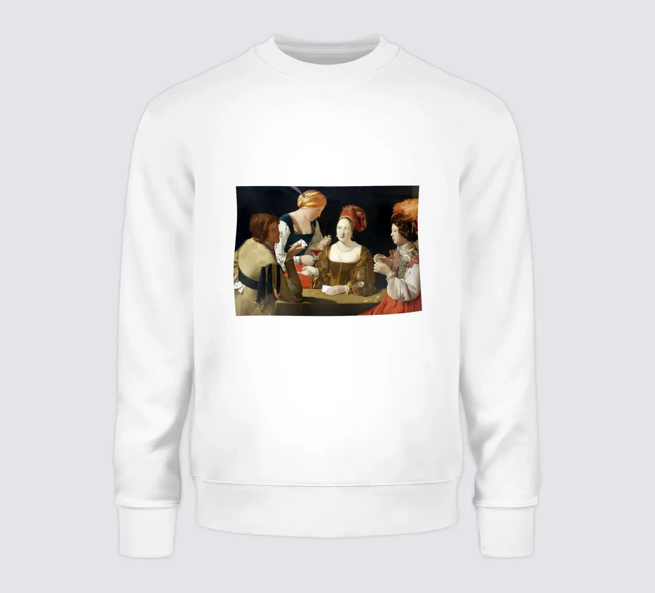 Georges de La Tour - The Card Sharp with the Ace of Diamonds sweatshirt by Timeless Artworks
