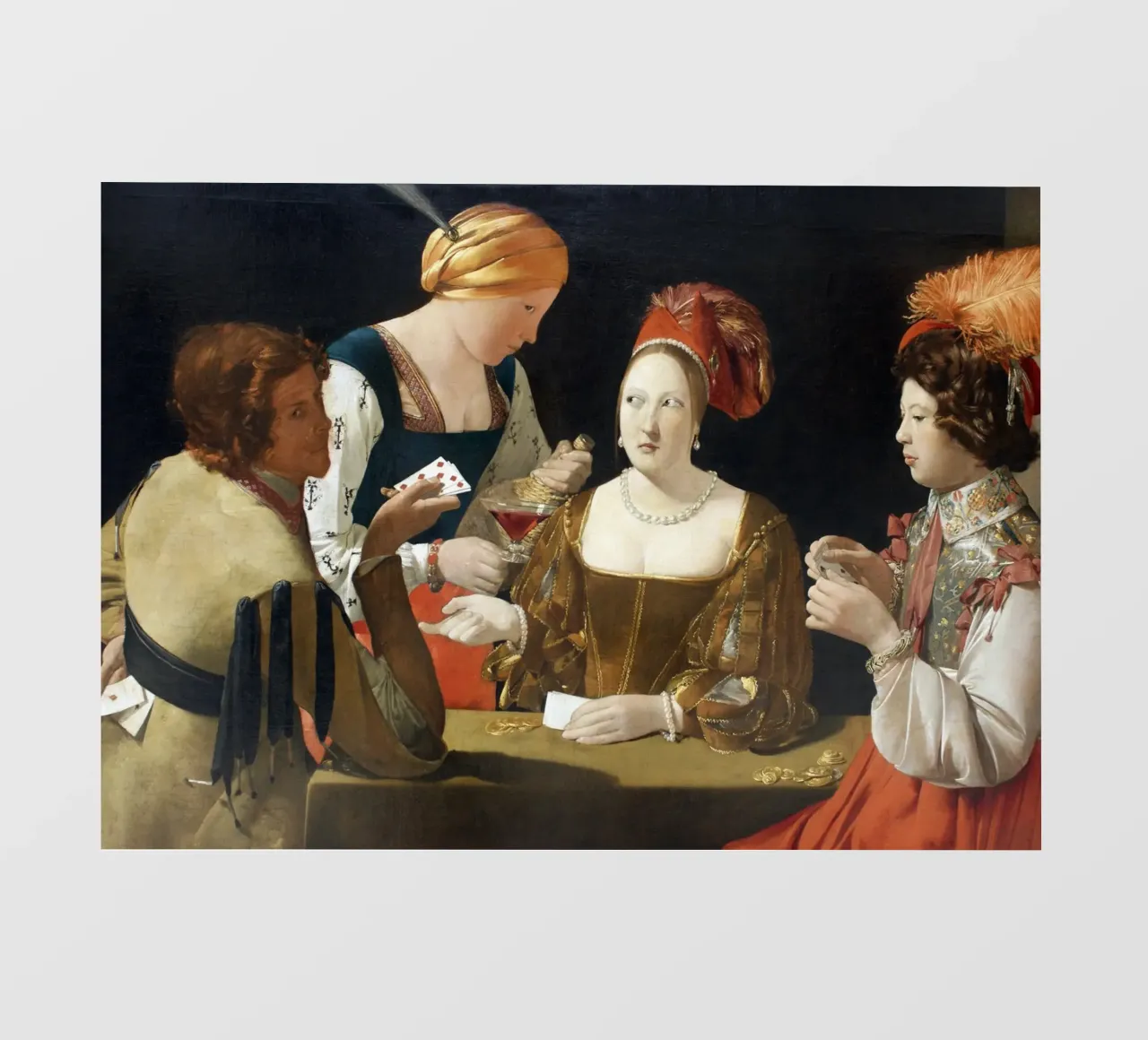 Georges de La Tour - The Card Sharp with the Ace of Diamonds photo wallpaper by Timeless Artworks