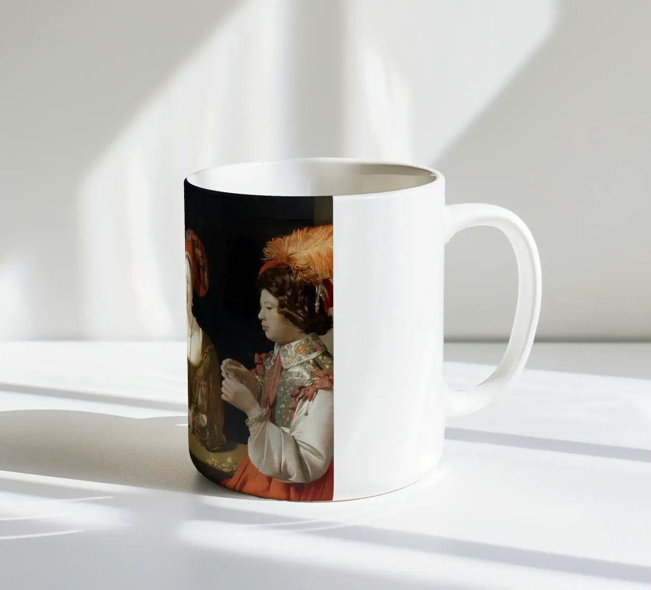 Georges de La Tour - The Card Sharp with the Ace of Diamonds ceramic mug by Timeless Artworks