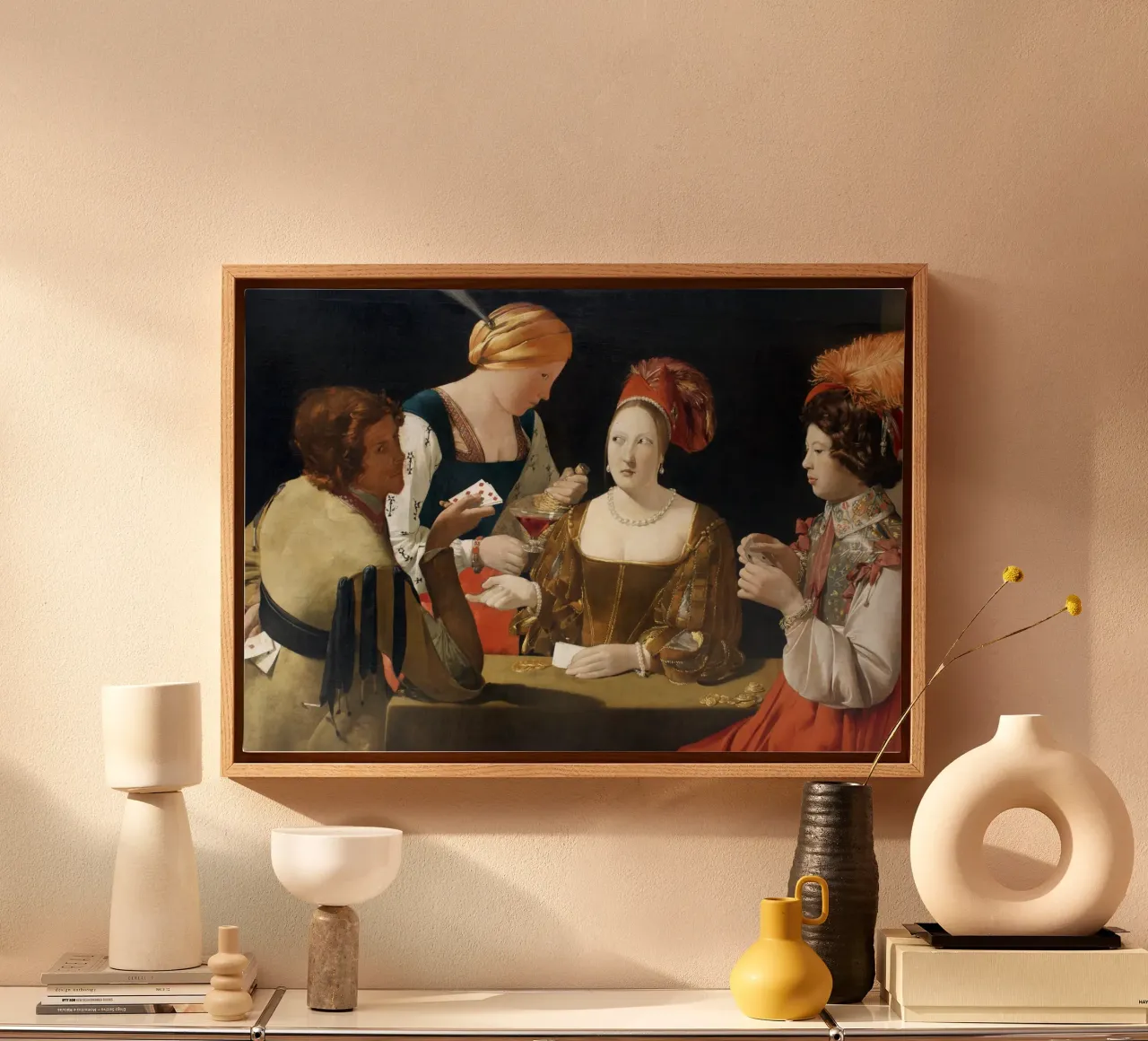 Georges de La Tour - The Card Sharp with the Ace of Diamonds canvas by Timeless Artworks