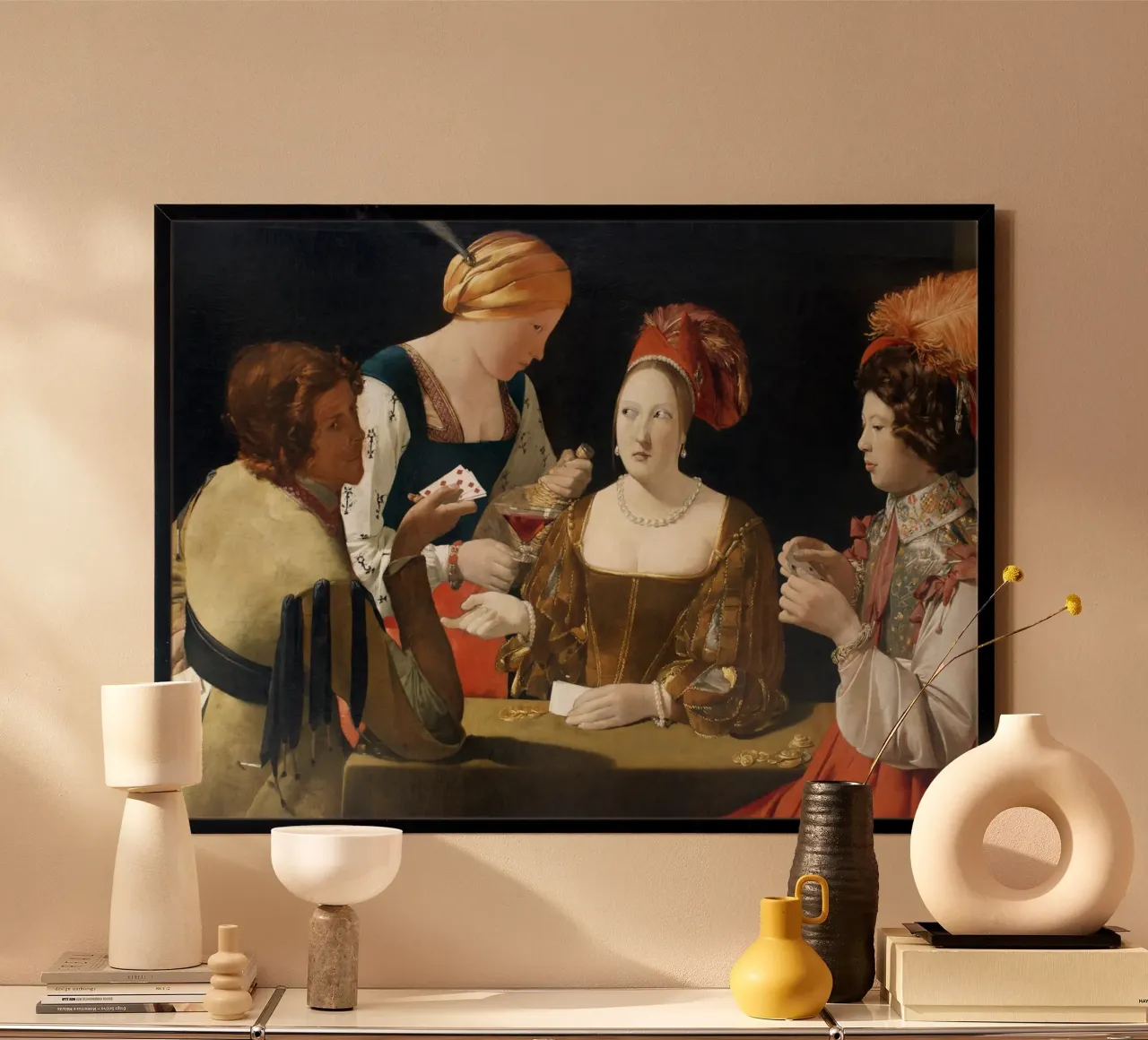 Georges de La Tour - The Card Sharp with the Ace of Diamonds hahnemühle by Timeless Artworks