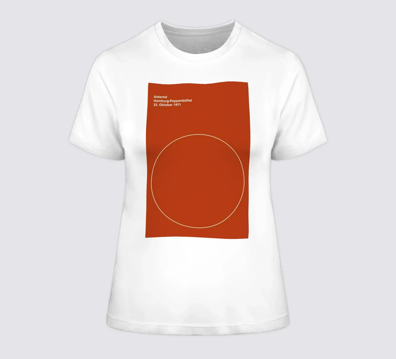 The Alstertal Poster women's fitted t-shirt by And I Love You She Said