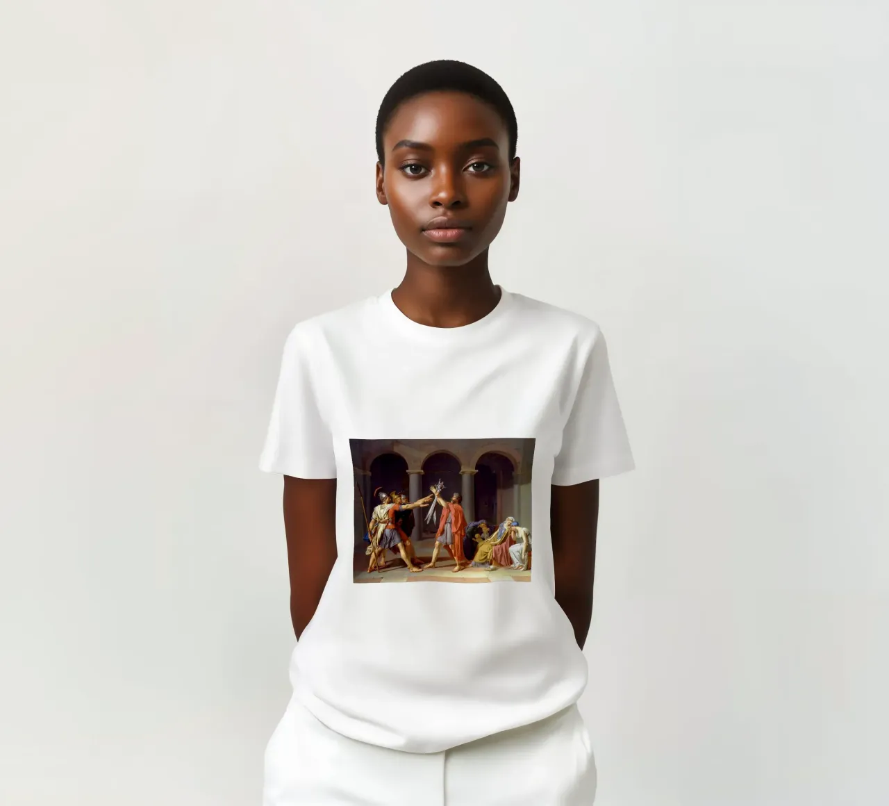 Jacques-Louis David - Oath of the Horatii t-shirt by Timeless Artworks