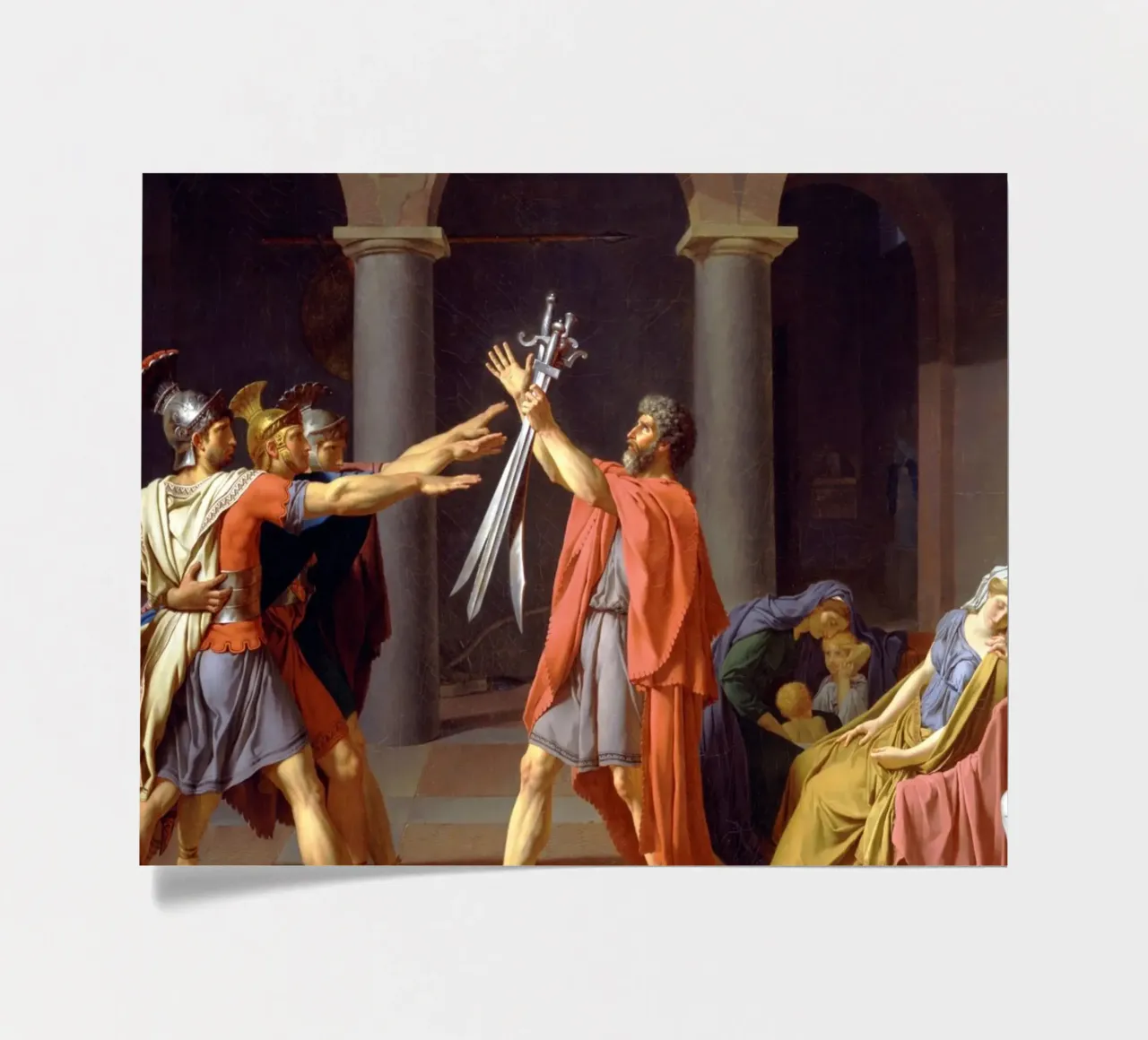 Jacques-Louis David - Oath of the Horatii sticker sheet by Timeless Artworks