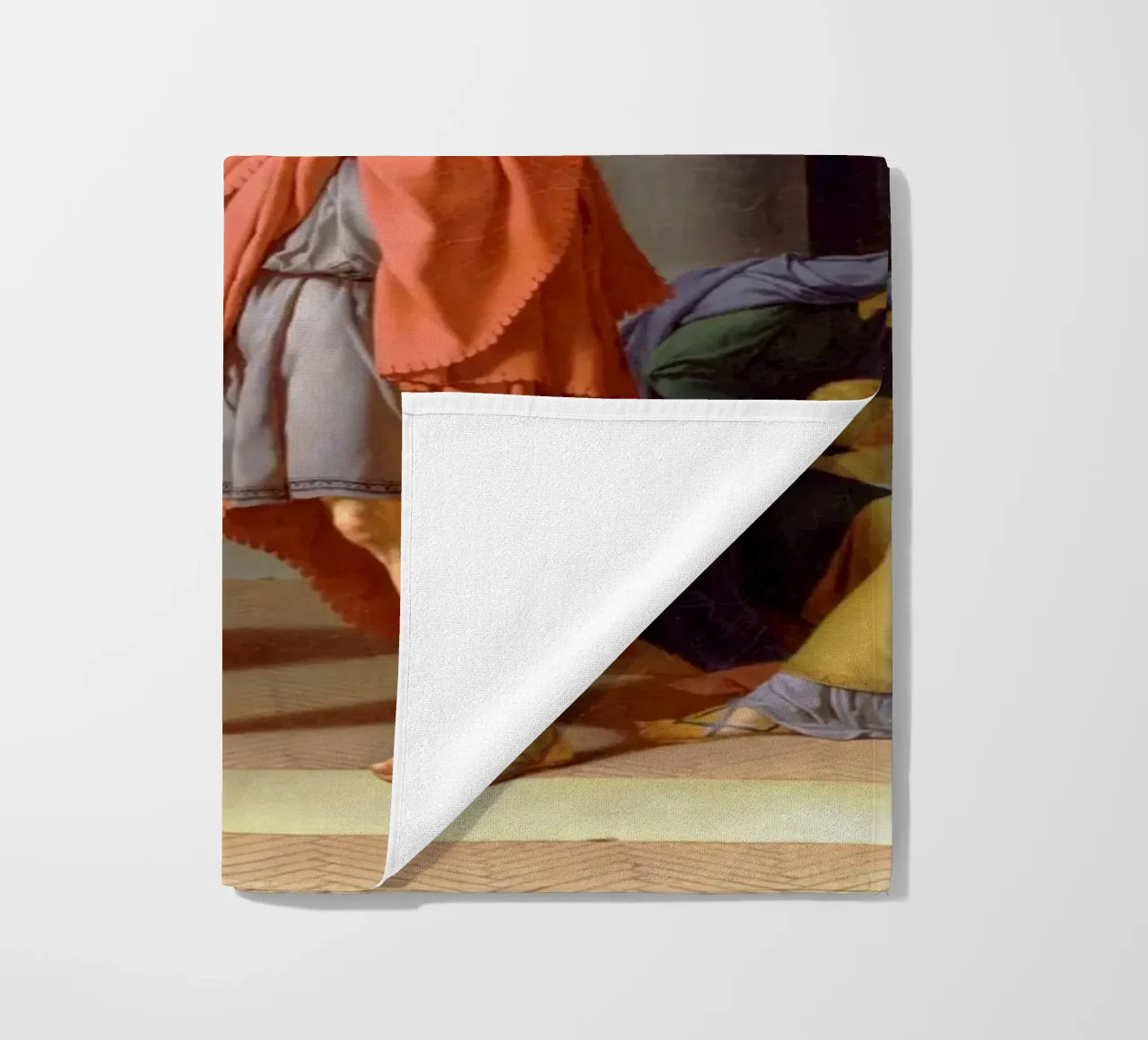 Jacques-Louis David - Oath of the Horatii beach towel by Timeless Artworks