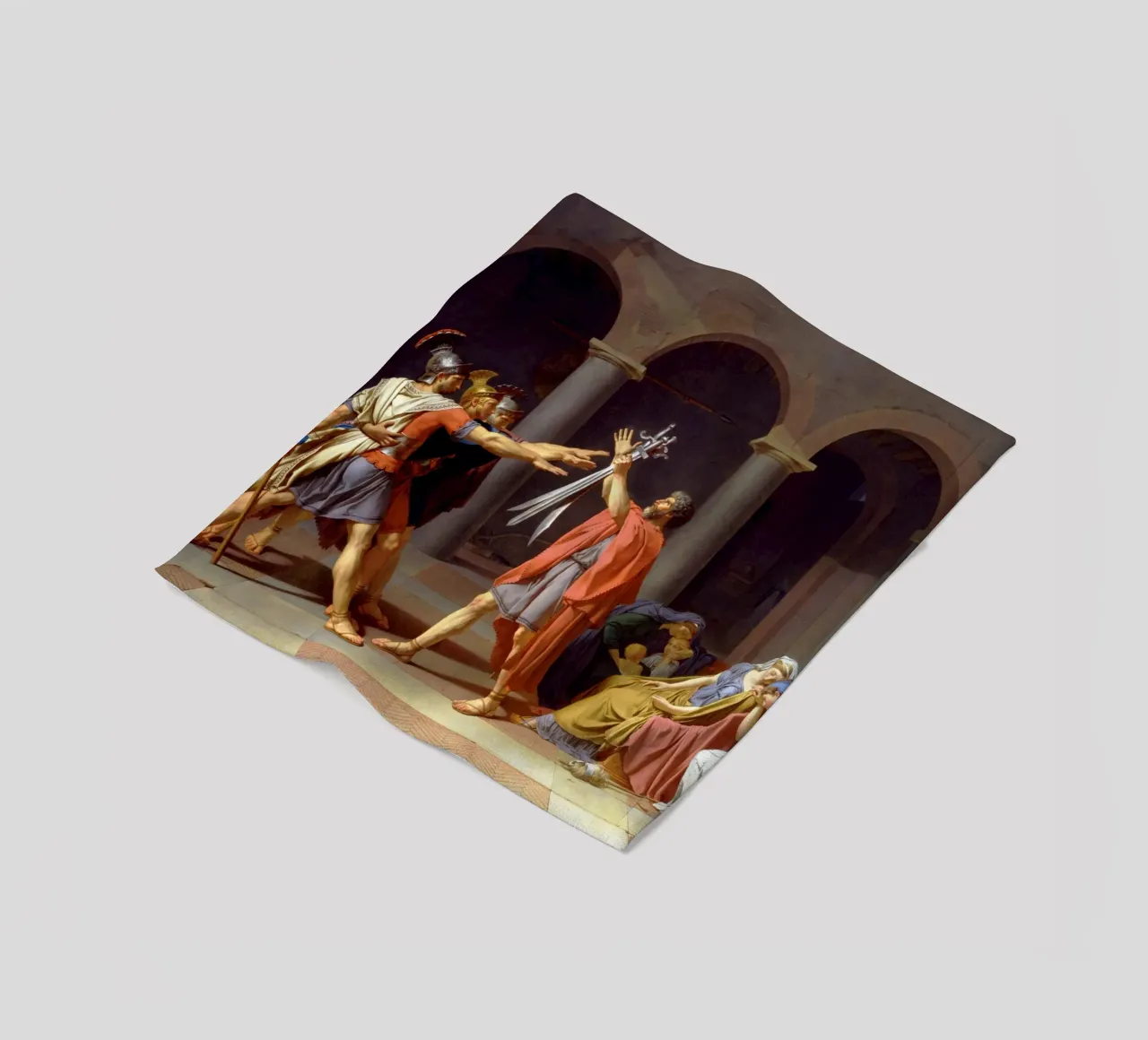 Jacques-Louis David - Der Schwur der Horatier Fleecedecke von Timeless Artworks