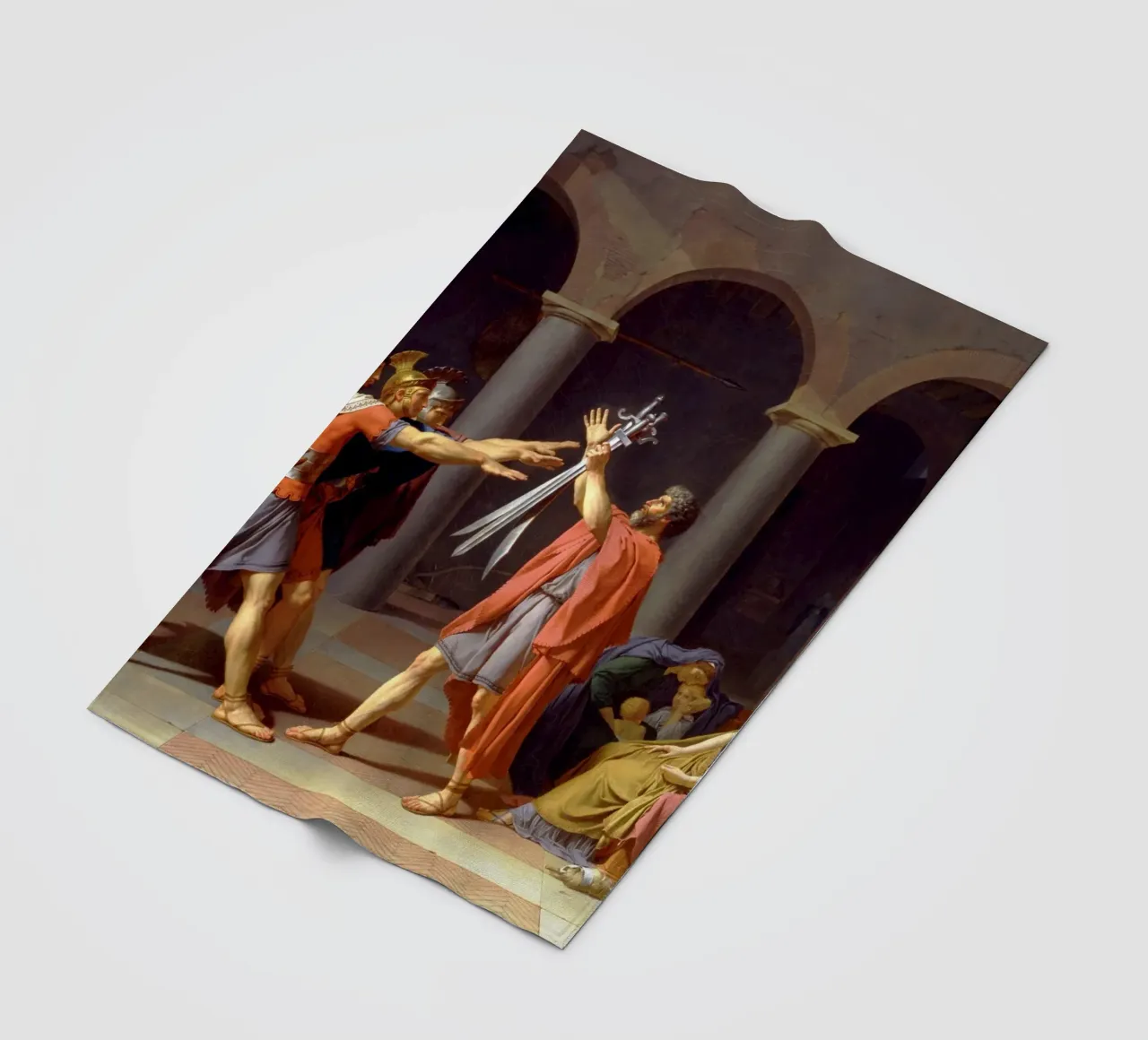 Jacques-Louis David - Der Schwur der Horatier Fleecedecke von Timeless Artworks