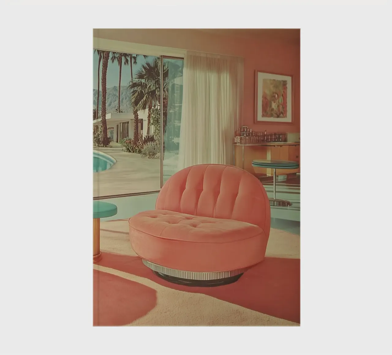 Palm Springs, sillón retro cuaderno de Carinaprint