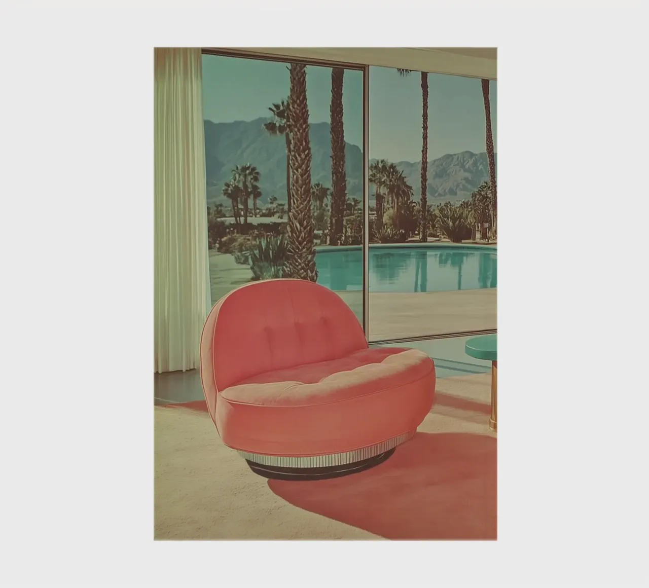 Palm Springs, sillón retro cuaderno de Carinaprint