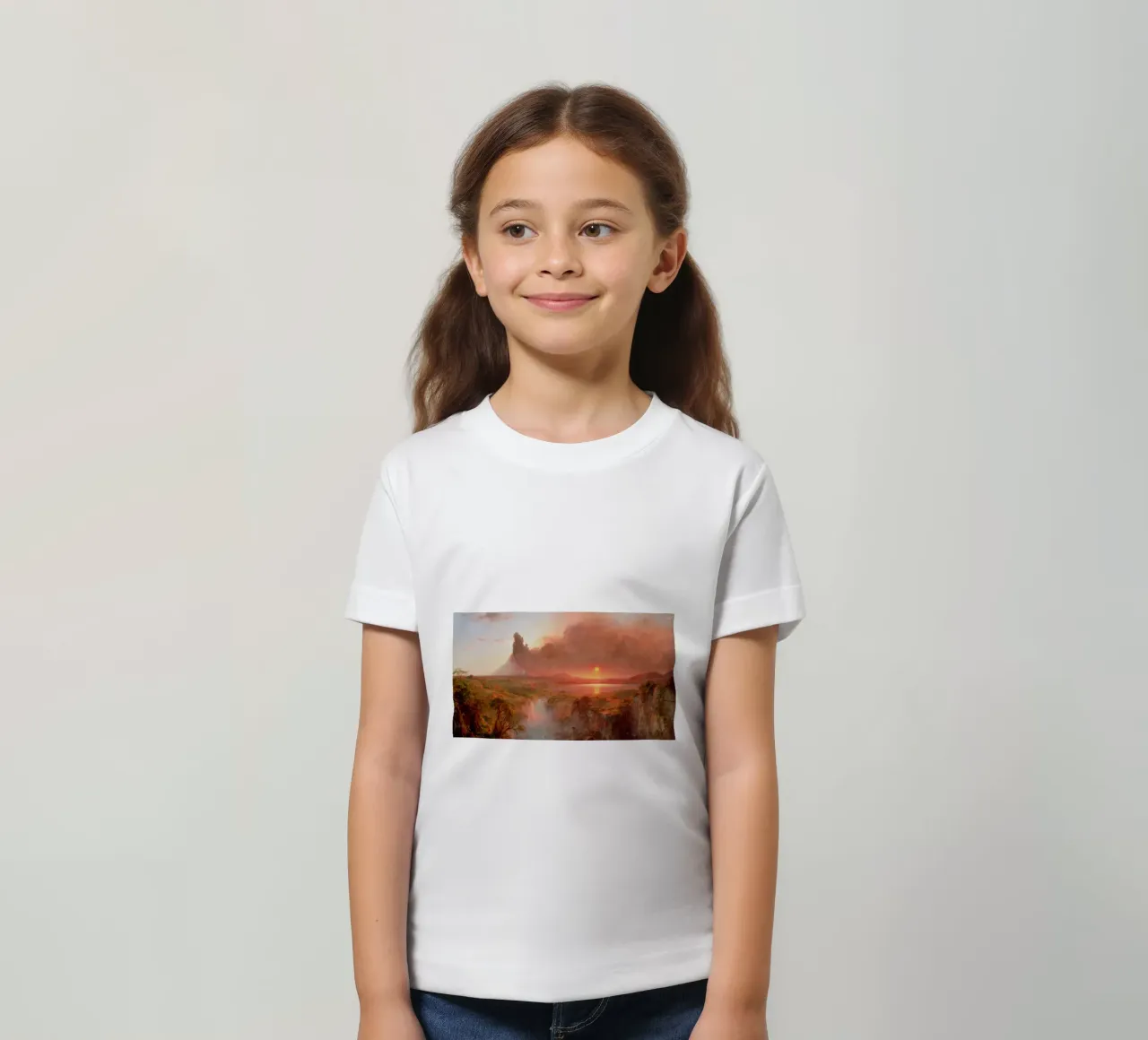 Frederic Edwin Church - Cotopaxi kids t-shirt by Timeless Artworks