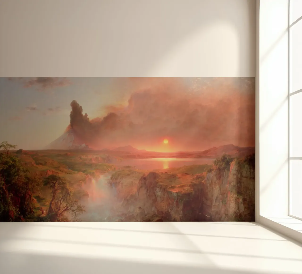 Frederic Edwin Church - Cotopaxi fotobehang van Timeless Artworks