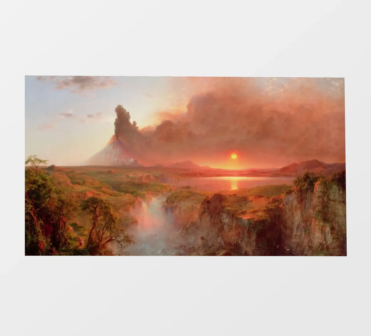 Frederic Edwin Church - Cotopaxi fotobehang van Timeless Artworks
