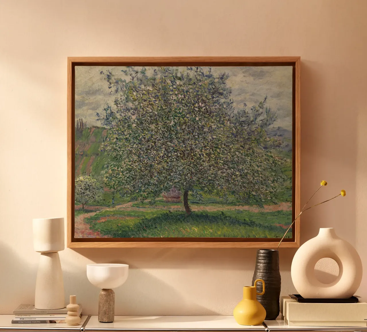 The Apple Tree (Der Apfelbaum) 1879 Leinwand mit Schattenfugenrahmen von Timeless Artworks