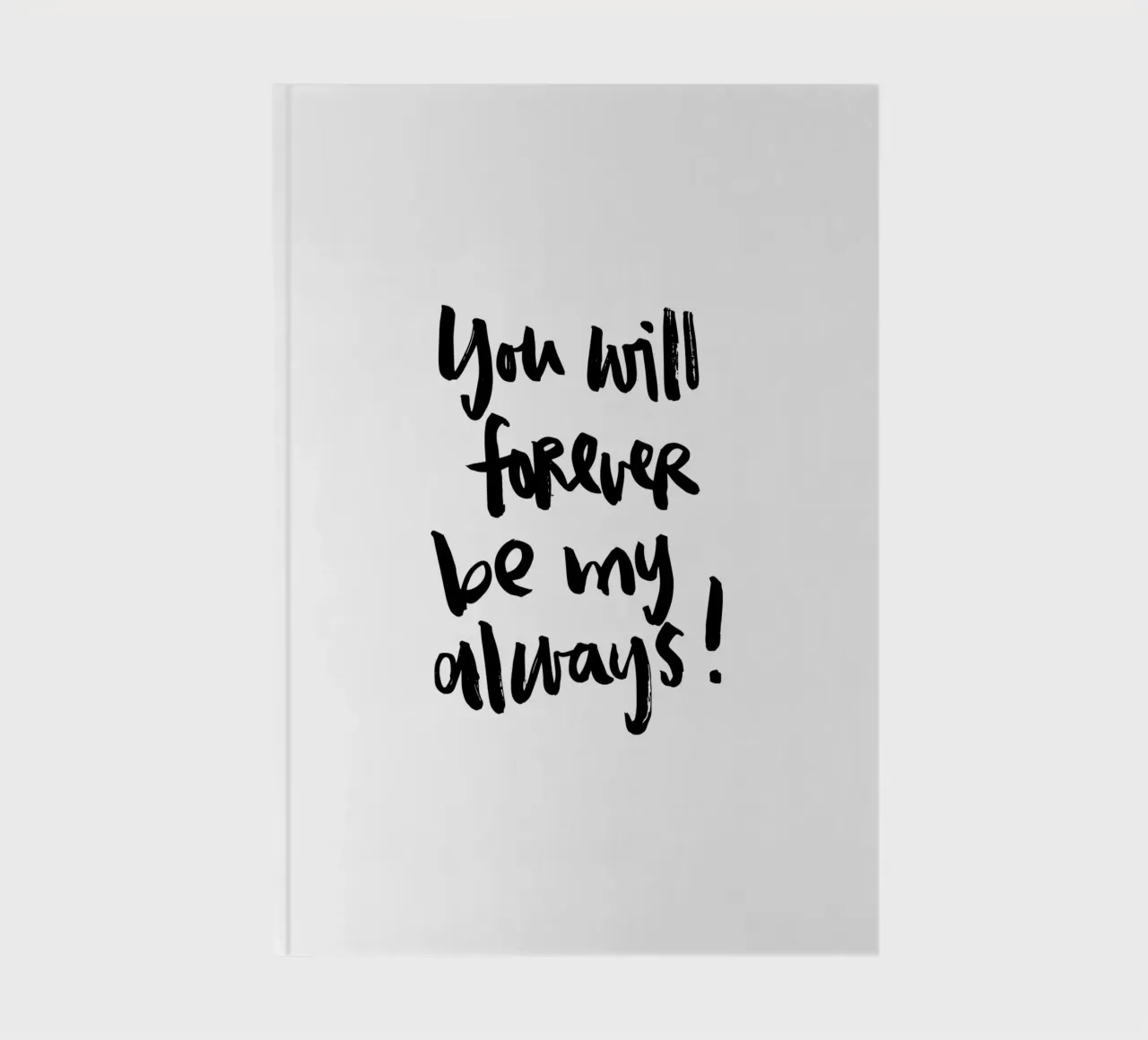Forever my always notebook by Brushmeetspaper