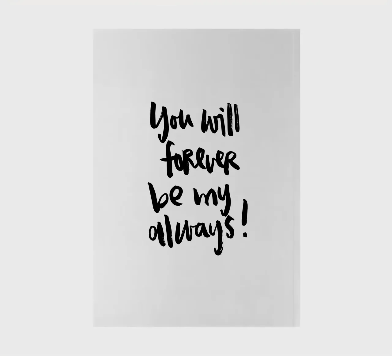 Forever my always notebook by Brushmeetspaper