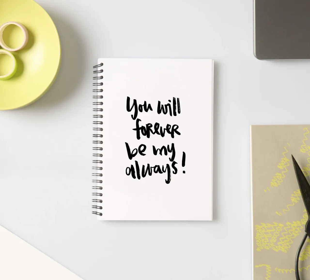 Forever my always spiral notebook by Brushmeetspaper