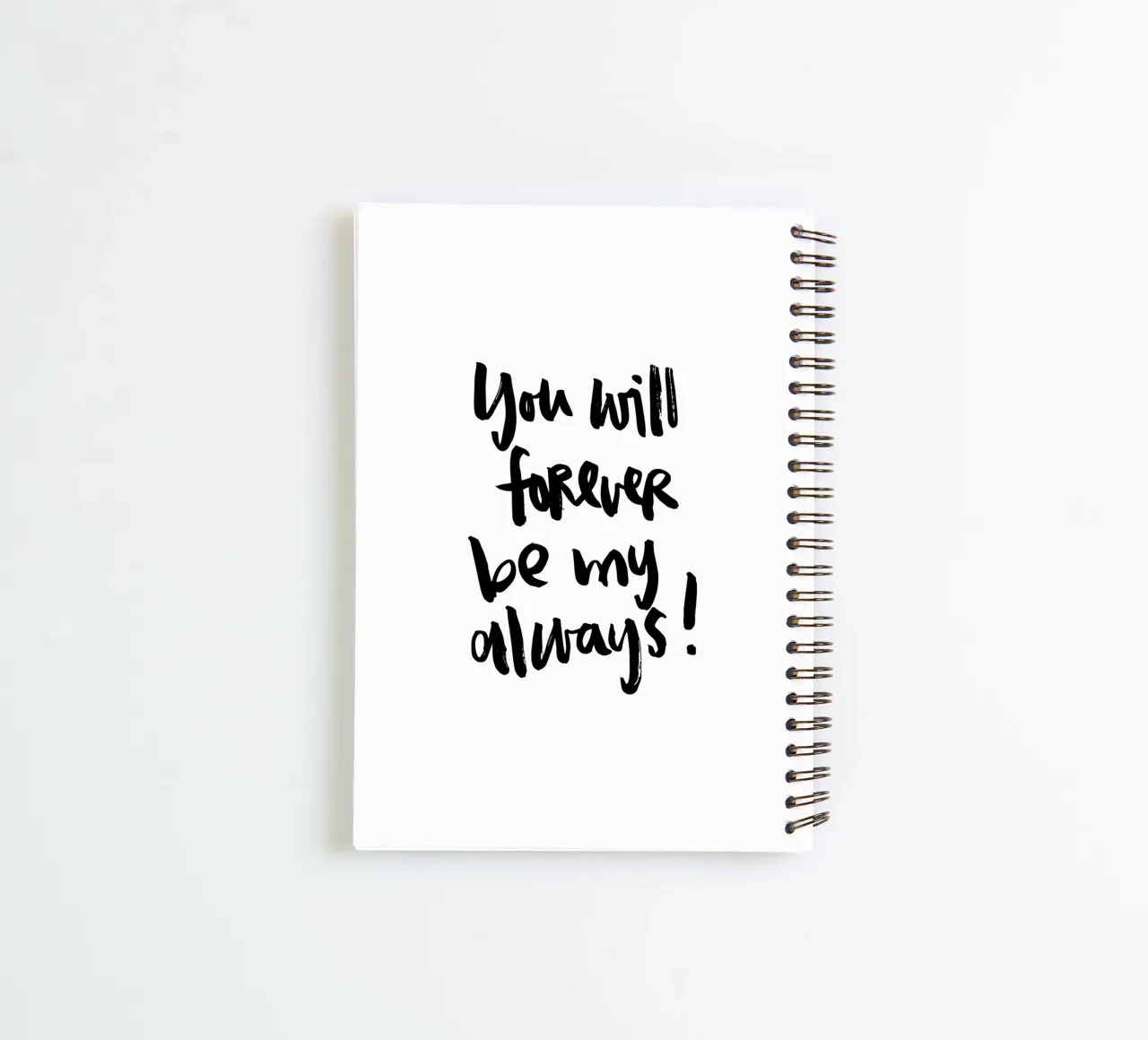 Forever my always spiral notebook by Brushmeetspaper