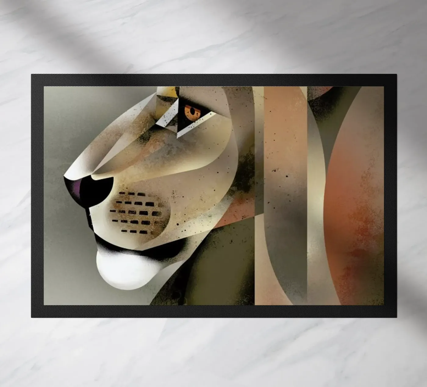 Lion deurmat van Dieter Braun