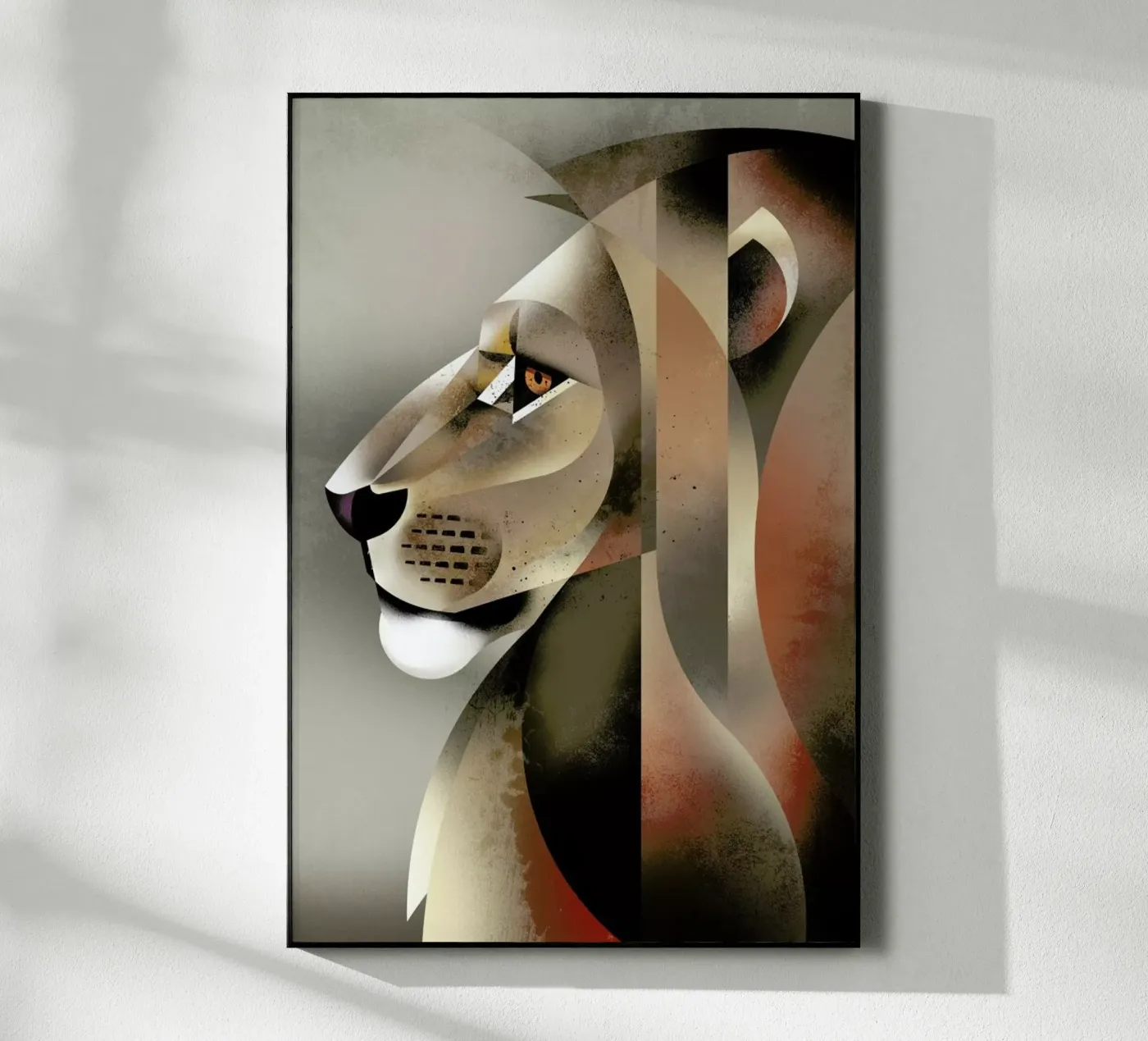 Lion plexiglass da Dieter Braun