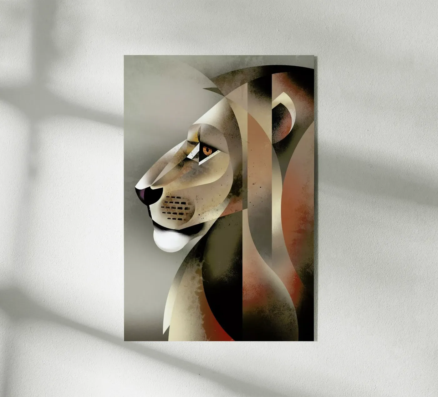 Lion plexiglass da Dieter Braun