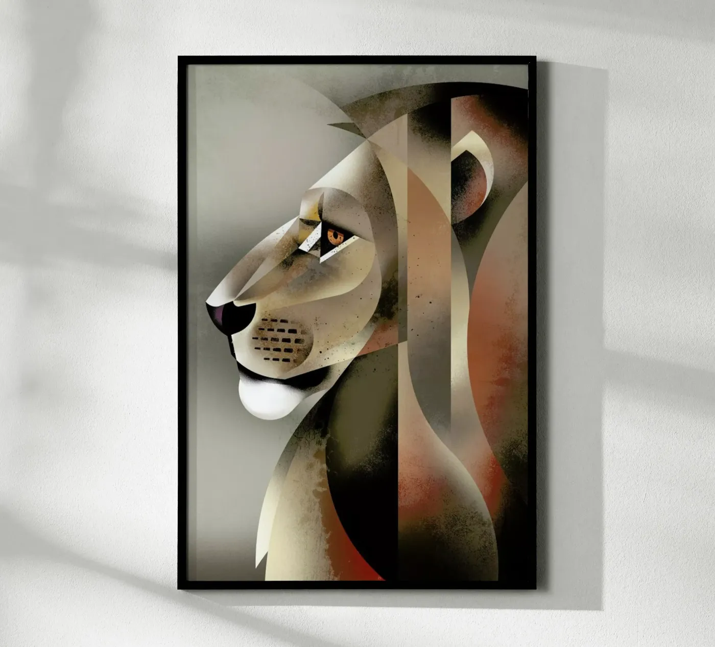 Lion poster by Dieter Braun