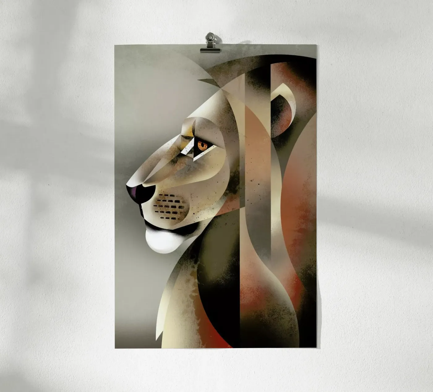 Lion poster by Dieter Braun