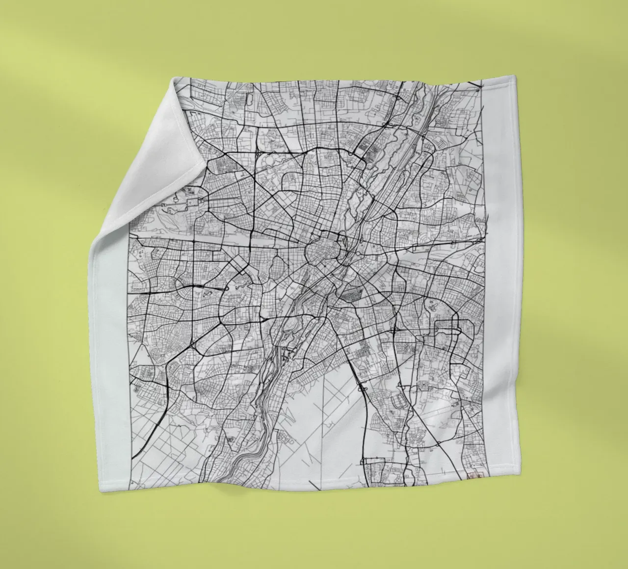 Munich Minimal manta de franela de Hubert Roguski