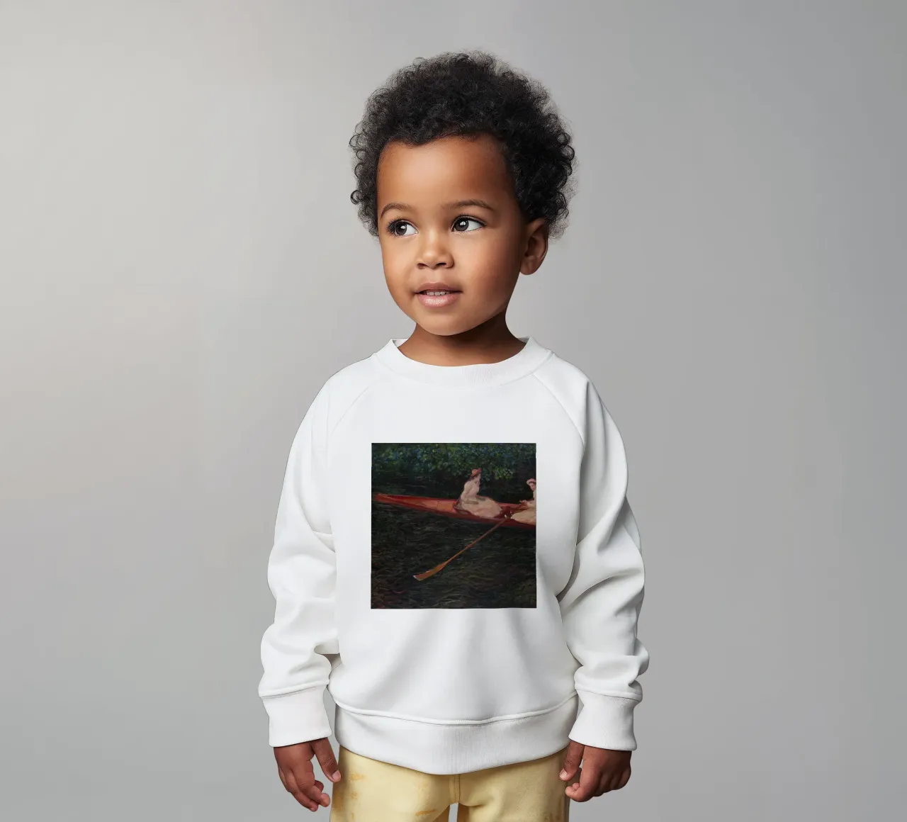 Claude Monet - In barca sul fiume Epte felpa neonato da Timeless Artworks