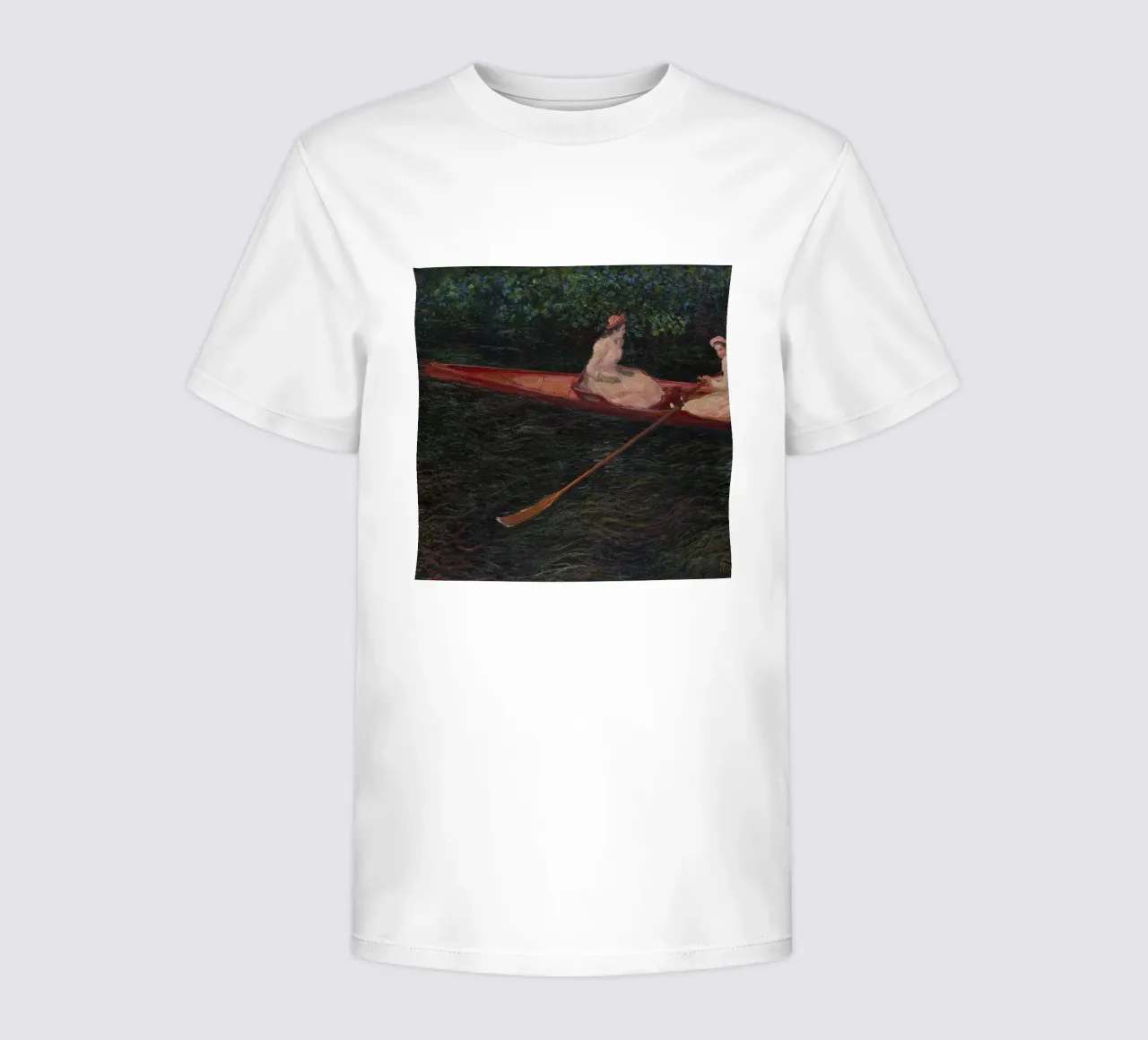 Claude Monet - In barca sul fiume Epte t-shirt bambini da Timeless Artworks