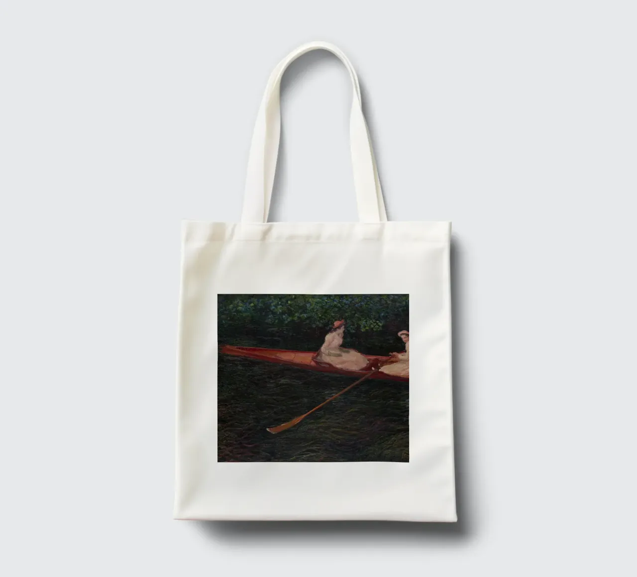 Claude Monet - In barca sul fiume Epte borsa in juta da Timeless Artworks