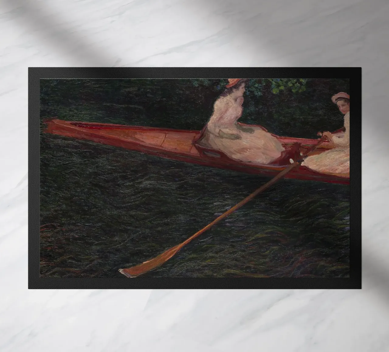 Claude Monet - In barca sul fiume Epte zerbino da Timeless Artworks