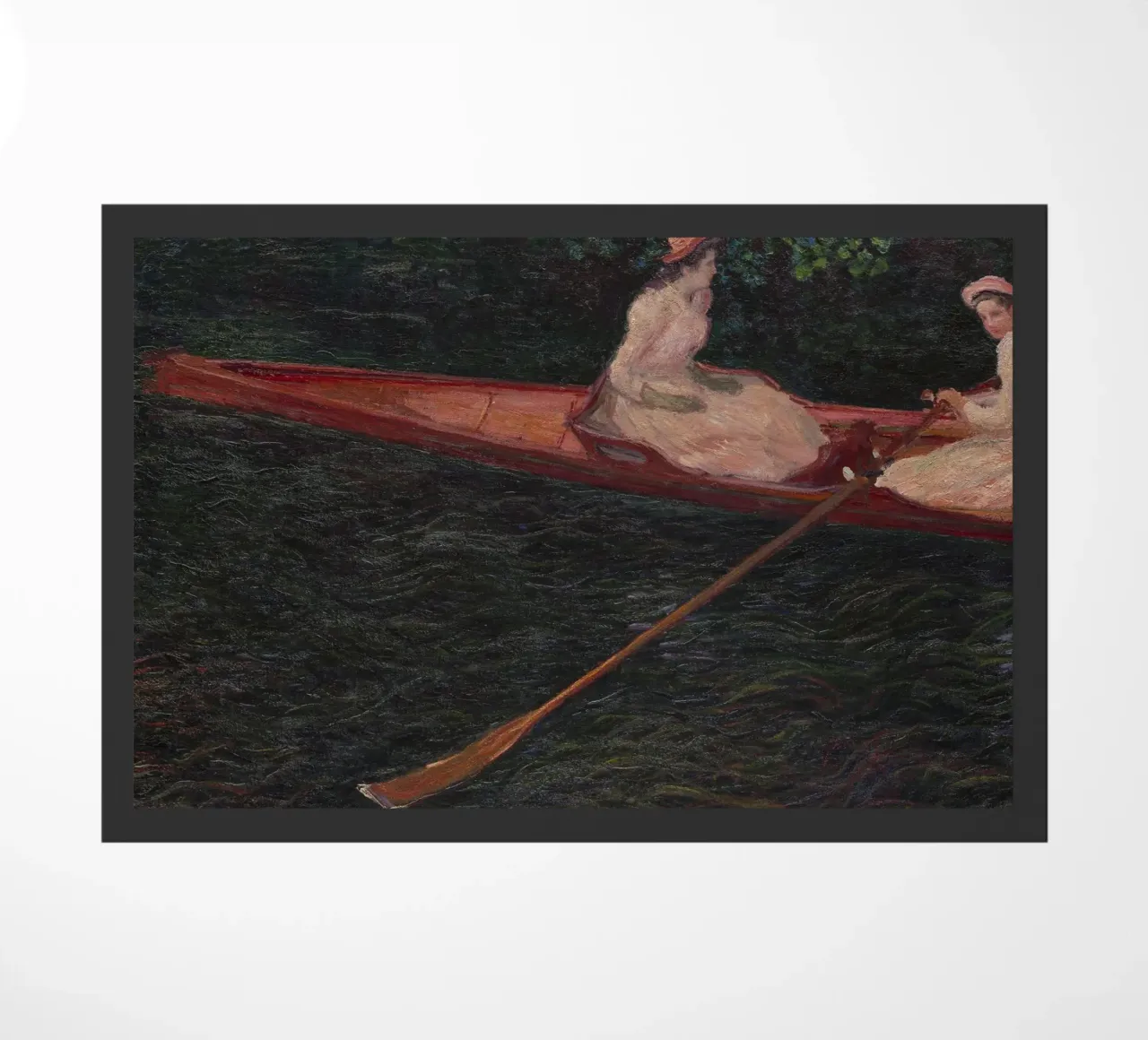 Claude Monet - In barca sul fiume Epte zerbino da Timeless Artworks