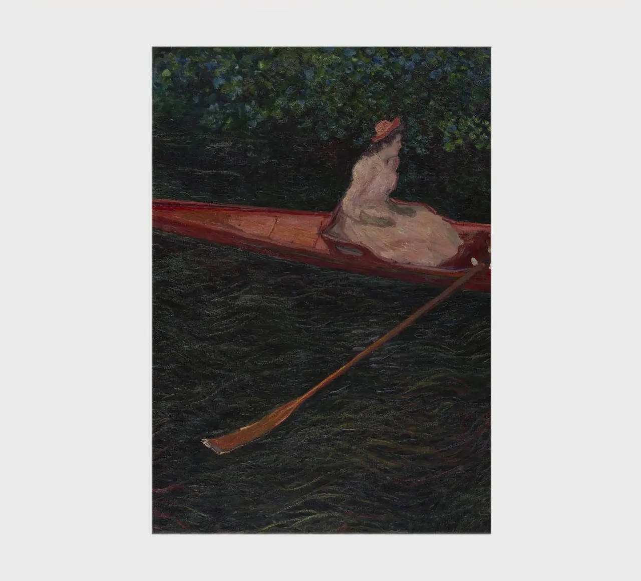 Claude Monet - Boating on the River Epte notebook by Timeless Artworks