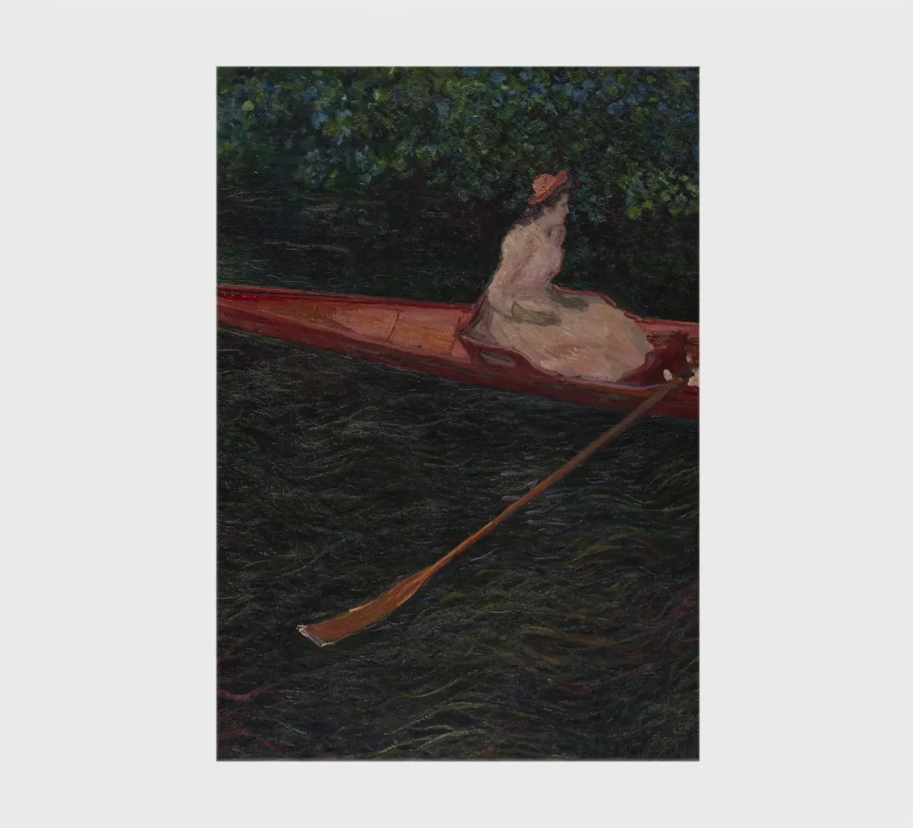 Claude Monet - Boating on the River Epte notebook by Timeless Artworks